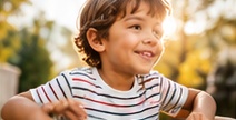 A child outdoors